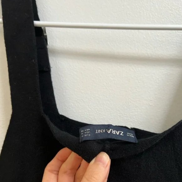 Zara Knit Overalls Jumpsuit M - Picture 9 of 9